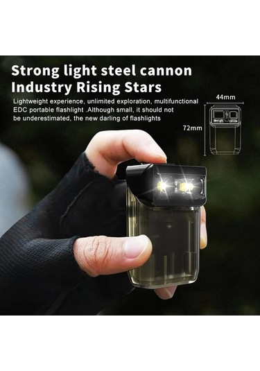 Maoyaya Yüksek Parlaklık Edc El Feneri 90 Derece Dönebilir Mini Fener 6 Modelli