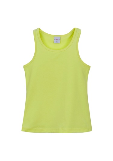 Lovetti Neon Sarı Kız Çocuk Düz Basıc Yüzücü Atlet 13-141S019 Sarı