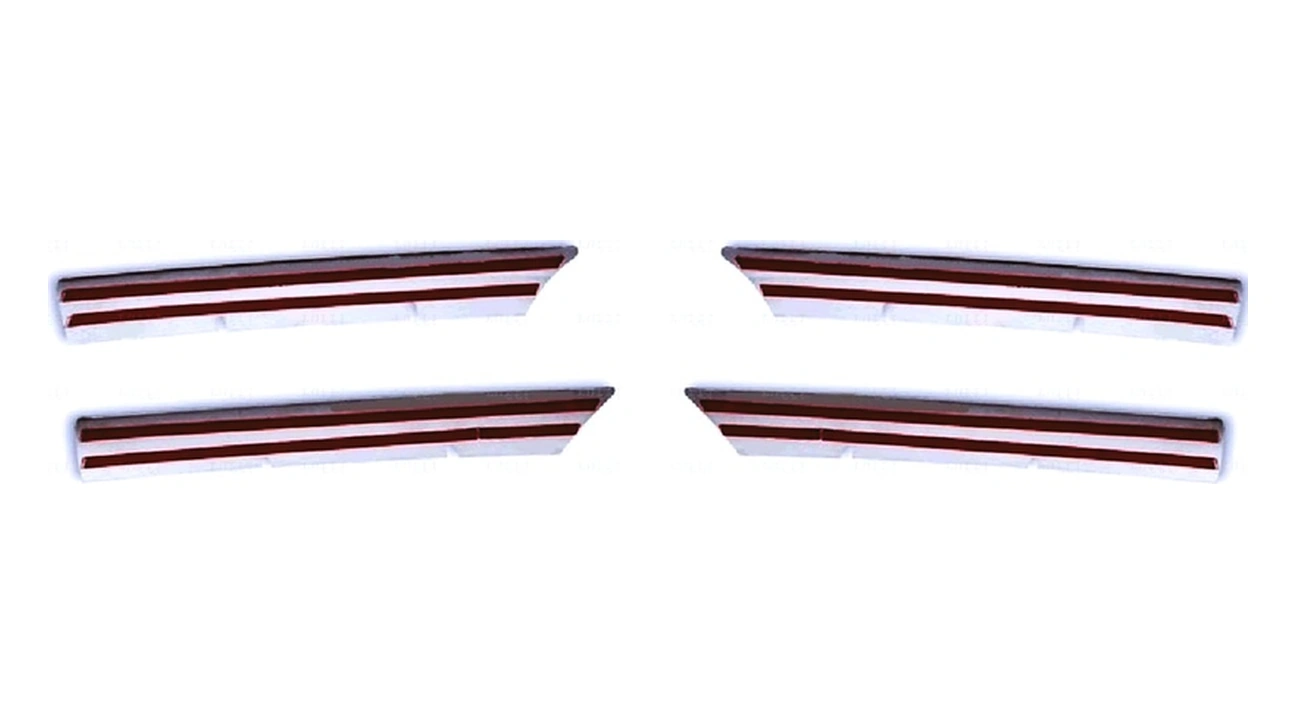 Ueskrom Renault Megane 2 Krom Ön Panjur 4 Parça 2006-2010 Arası P.çelik