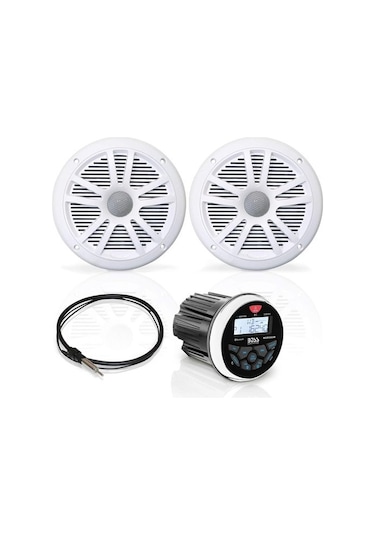 Boss Audio Systems Mckgb350W.6 Usb Aux Girişli Bluetoothlu Hoparlörlü Marin Teyp Seti