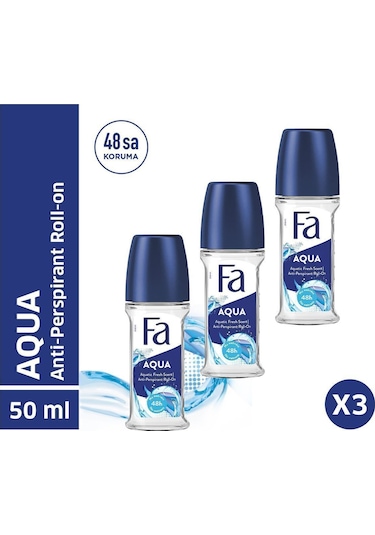 Fa Aqua Roll-On Deodorant 3 x 50 ML