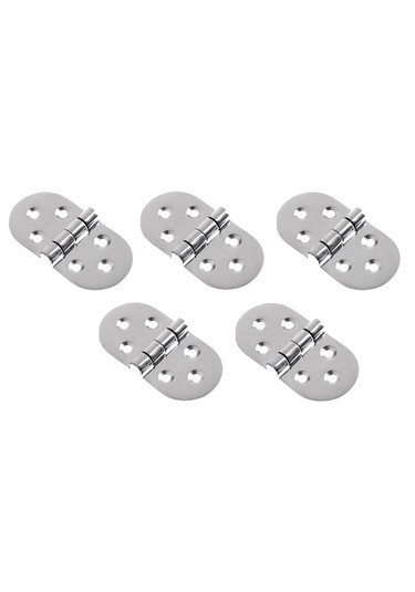 5'li Paslanmaz Krom Menteşe. 38x71mm. Krom 304