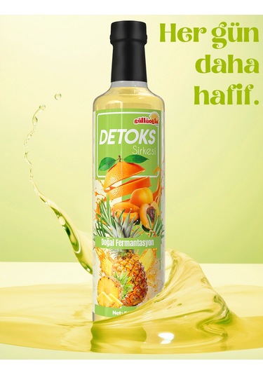 Güllüoğlu Detoks Sirkesi X 2 Adet 525 Ml