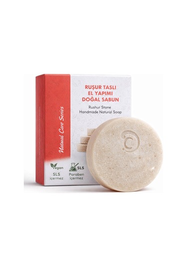 Ruşur Taşlı El Yapımı Doğal Oval Sabun - 100 Gr Ruşur