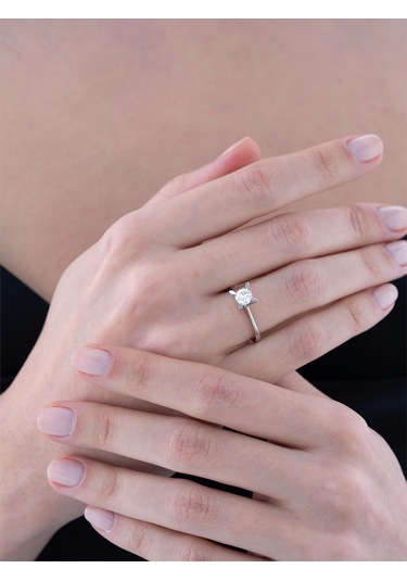 0,40 Karat E Renk Hrd Sertifikalı Tektaş Pırlanta Yüzük-841