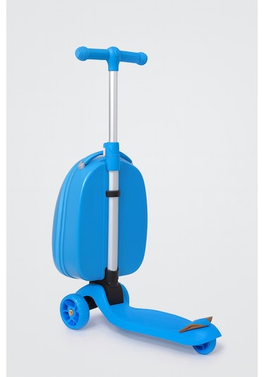 Heybee Luggages Heybee Sevimli Canavar Scooter Mavi Çocuk Valiz Diğer
