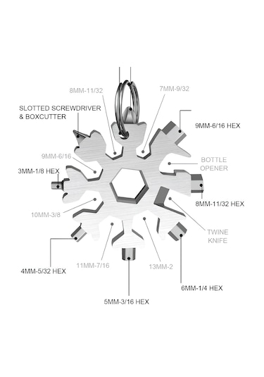 Çok Amaçlı Kar Tanesi Tornavida Seti18 İn 1