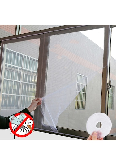 Buffer Çift Camlı Pencere Uyumlu Çift Kanat Pencere Sinekliği (241393873)