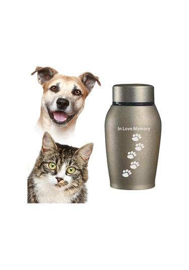 Homyl Evcil Hayvan Urns Anma Gevşek Anıt Hayvanlar Aureate Altın