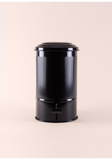 The Mia Stripe Mutfak Ve Banyo Çöp Kovası Siyah 5 Lt Siyah