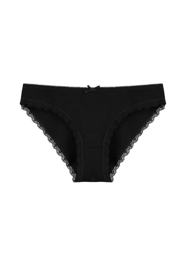 5'li Özel Viskon Kadın Külot 2195s Siyah