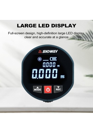 Pazly Sw-x30a/sw-x30d Abs Malzeme Hassas Ölçüm Cihazı - 99.999m Menzil, 1cm Doğruluklu