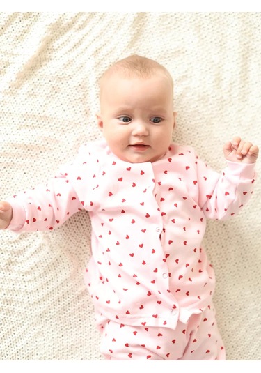 Solnysko 3'lü Düğmeli Yenidoğan Body Takımı 256182013 Kırmızı