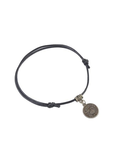 Novahub Cancer 12 Takımyıldızları Yuvarlak Charm Suni Deri Halat Halhal Ayak Zinciri Ayak Bileği Bilezik Çok Renkli