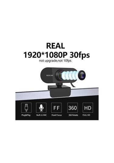 Novahub 1080p Hd Web Kamera - Gürültü Azaltmalı Mikrofon, Usb Tak & Kullan, Bilgisayar & Laptop İçin, Küçük Boyutlu Tasarım