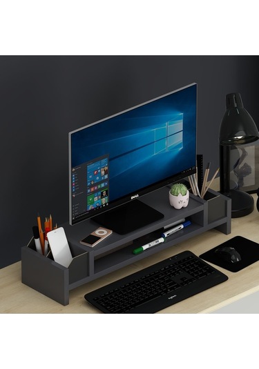 Çınar Monitör Yükseltici Antrasit Siyah Antrasit - Siyah