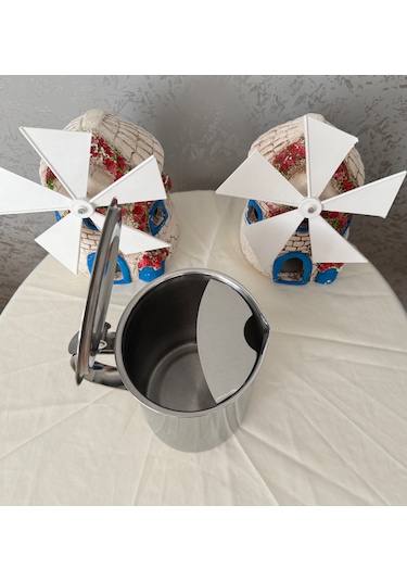 Çelik Kapaklı Sürahi 304 Kalite Paslanmaz