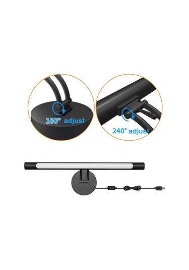 Cbtx Stil-b 40cm Dokunmatik Kontrol Led Işık 3 Renk Sıcaklığı Kısılabilir Usb Duvar Işık Çubuğu