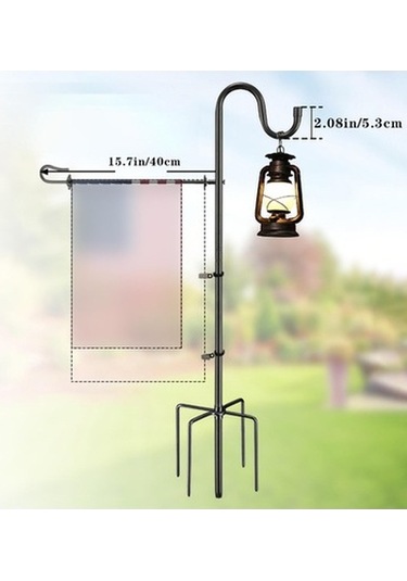 Lijinxu Kuş Besleyici Bayrağı Asmak Için Bahçe Standı Tutucu