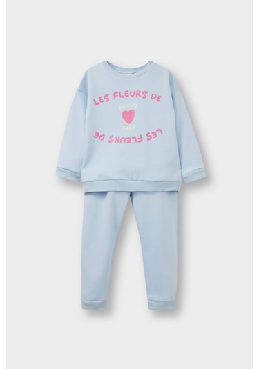 Defacto Kız Bebek 2li Takım Baskılı İçi Yumuşak Tüylü Sweatshirt Eşofman Altı F0548a525wnbe343 Mavi Defacto Kız Bebek 2li Takım Baskılı İçi Yumuşak Tüylü Sweatshirt Eşofman Altı F0548a525wnbe343 Mavi