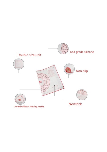 Siyah Silikon Fiberglas Haddeleme Hamur Pedi Kek Bakeware Astar Ped Mat Haddeleme Hamur Mat Pişirme Pasta Aracı 60 X 40 Cm