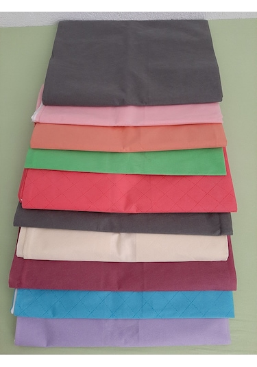 Mef Collection Tela Yorgan Hurcu Mega Fermuarlı Sandık Tipi Baza Altı 10'lu Paket Çok Renkli