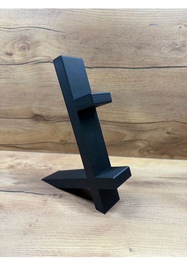 Ps5 Dualsense Oyun Kolu Standı 2 Li Dikey Tutucu 3d Baskı, Şık Ve Dayanıklı Tasarım 20x15x4 Cm Siyah