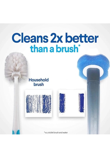 Yeşil Wıkhostar Tek Kullanımlık Temizleme Tuvalet Fırçası Uzun Saplı Ölü Açı Temizleme Fırçası Yedek Fırça Kafası Temizleme Aracı