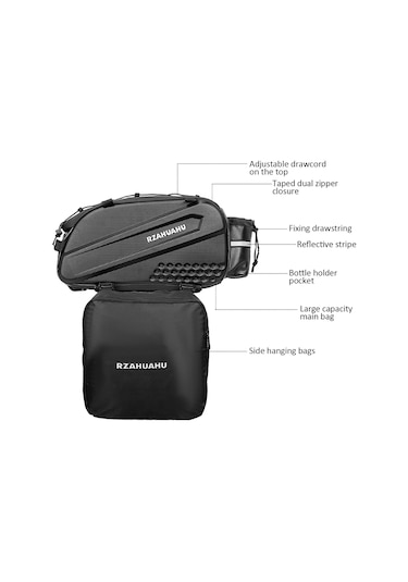 Lixada 3'ü 1 Arada Bisiklet Raf Çantası Bagaj Çantası