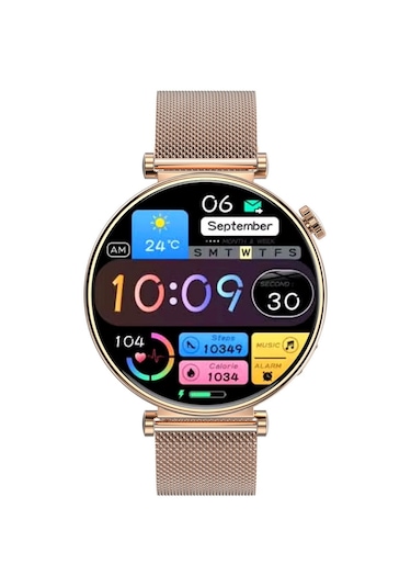 Spovan Papillon Iris Amoled Ekran Nabız Uyku Takibi Sesli Görüşme Akıllı Saat (İthalatçı Garantili)