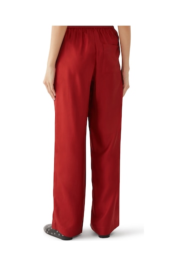 Loulou Studio Geniş Paça Pantolon Kırmızı