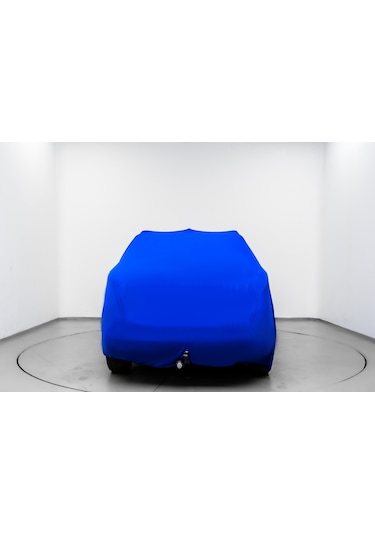 JEEP GRAND CHEROKEE 4 (WK2) (2010-2021) Kumaş Logolu Oto Branda - Penye Örtü MAVİ