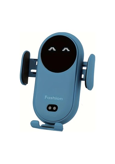 Gateesat Mavi Kablosuz Şarjlı Hava Soğutmalı Araç Telefon Tutucu Silikon Hızlı Şarj 36v