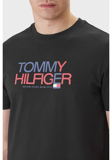 Tommy Hilfiger Erkek T Shirt Mw0mw42369 Bds Siyah Tommy Hilfiger Erkek T Shirt Mw0mw42369 Bds Siyah