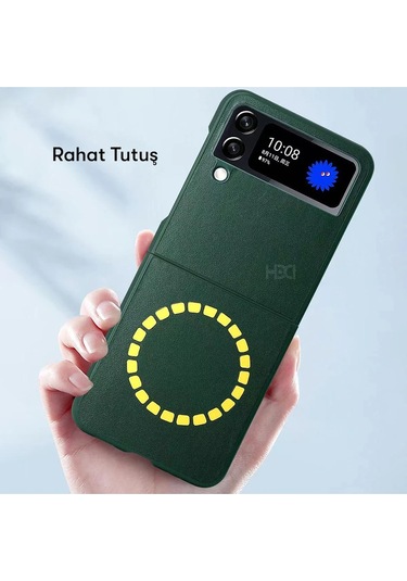 Samsung Galaxy Z Flip 4 Kılıf Hbc-156 Forum Magneticsafe Kapak - Lacivert