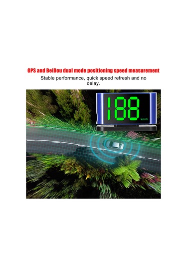 Shineyee Araç Hud Hız Göstergesi - Usb Bağlantılı Renkli Gösterge Ve Hız Uyarı Sistemi