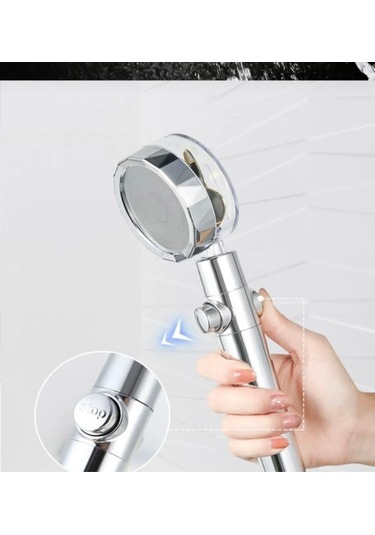 İsaoğlu Yapı Turbo Duş Başlığı Ekstra Tazzikli Pervaneli Duş Sistemi Fonksiyonlu Başlık Diğer