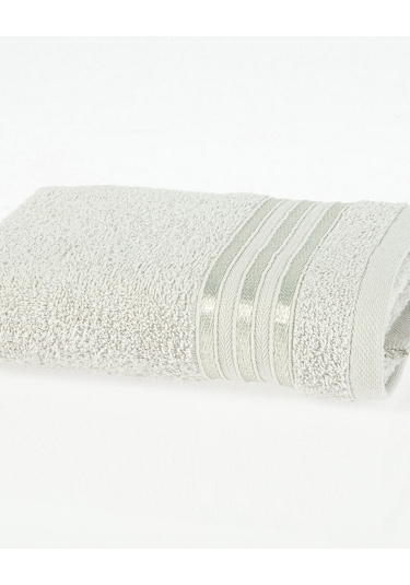 Madame Coco Maynor Bordürü Floşlu Yüz Havlusu 1khvlu1965yüz Havlusu-açık Gri