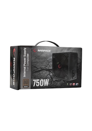 Rampage RMP-750-80PB 750W 80+ Bronze 14 CM Fanlı Güç Kaynağı