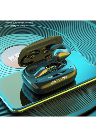 T20 Tws Bluetooth 5.0 Dokunmatik Kablosuz Bluetooth Kulaklık, Üç Led Ekran Ve Şarj Kutusu, Destek Çağrısı Ve Sesli Asistan Siyah