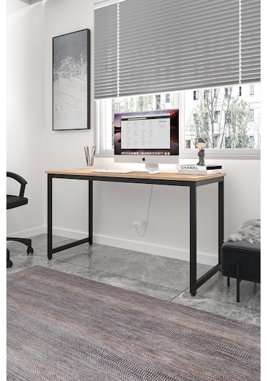 Çalışma Bilgisayar Masası Ofis Masası 60 X 140 Cm - Atlantik Çam