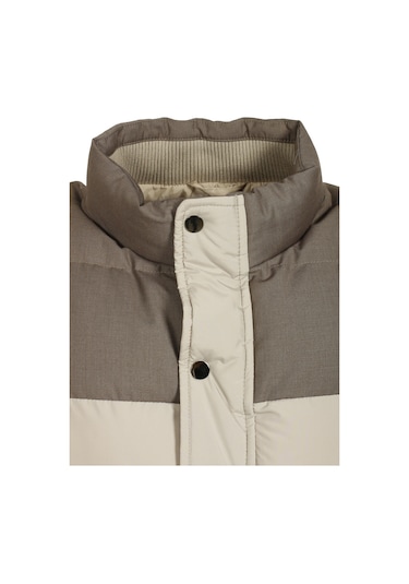 Erkek Slim Fit Bej Rüzgar Ve Su Itici Termo Iç Astarlı Nefes Alabilen Yelek Ncs Jeans 4514-Bej