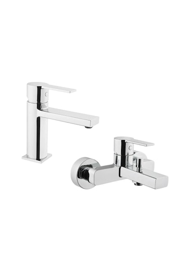 Artema Flo S Lavabo + Musluk + Banyo Batarya Seti Krom