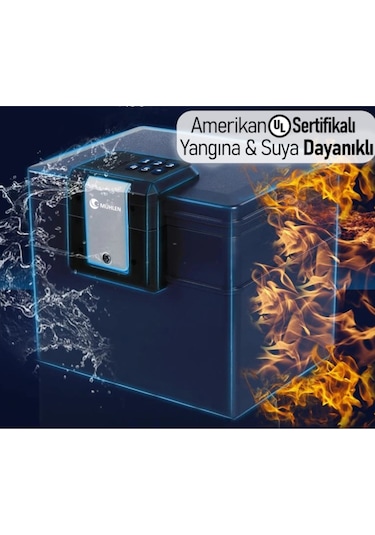 Mühlen 2037 Yangına Ve Suya Karşı Dayanıklı Para Ve Eşya Çantası