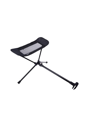 Suofeng Açık Hava Ayak Dayanağı Katlanır Sandalye Ayak Dayanağı Kullanışlı Boş Zaman Kamp Balıkçılık Teleskopik Ayak Dayanağı Katlanır Sandalye Ayak Dayanağı Alüminyum Alaşımlı Ayak Desteği Siyah Siyah