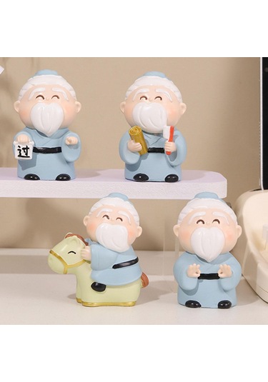 Suntek Mini Konfüçyüs Heykeli Minyatür Figür Antik Çin İsteğe Bağlı