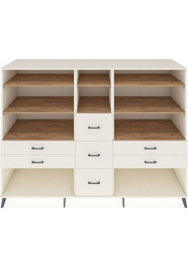 Kronos Dolap 8 Raflı 7 Çekmeceli 220x59x163 Aytaşı-çam/aytaşı Aytaşı-çam/aytaşı