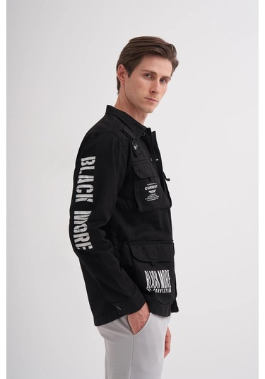 Cazador 1064 Erkek Gabardın Ceket Siyah
