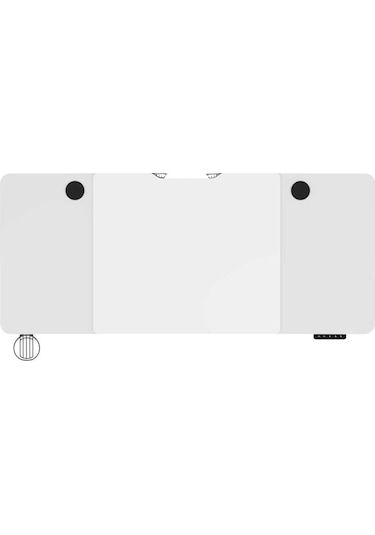 Adore Gaming Maestro-x Yükseklik Ayarlı Oyuncu Masası - Beyaz 140x72-117x60 Cm Beyaz