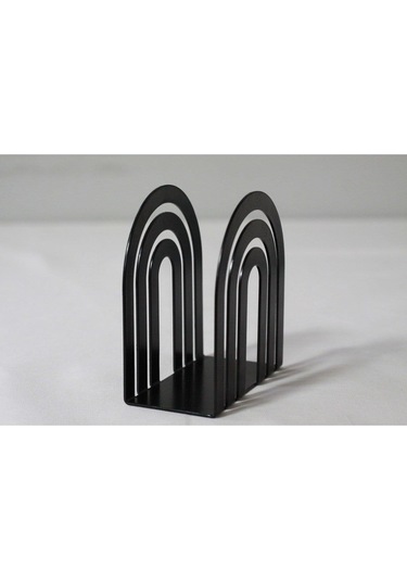 Metal Masa Üstü Sofra Dekoratif Siyah Peçetelik Siyah